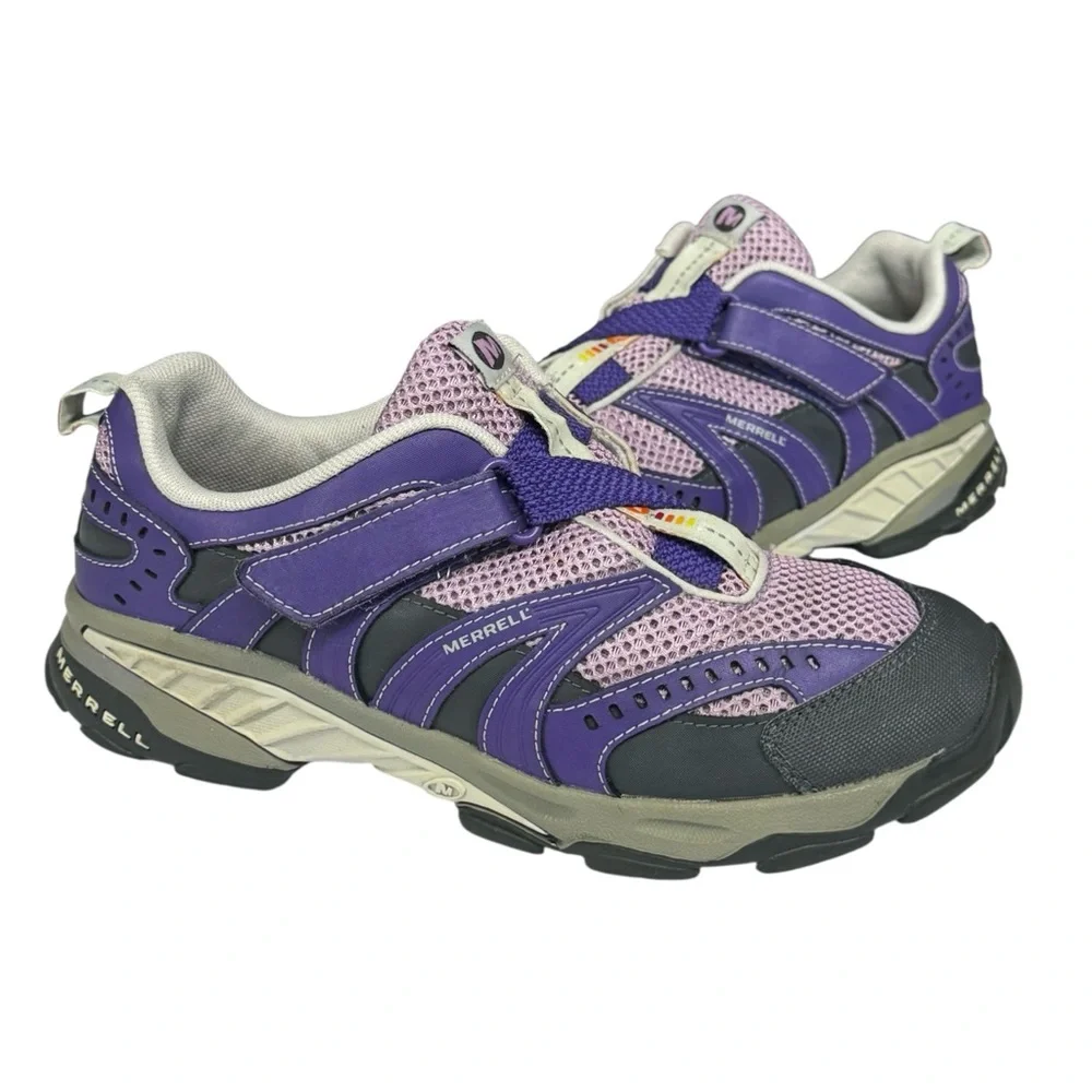 Merrell Lightspeed Z-Rap Kids Girls Violet Running Hiking Shoes Size US 6 Youth